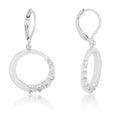 Graduated Cubic Zirconia Circle Earrings by Avera Group