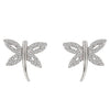 Cubic Zirconia Dragonfly Earrings