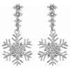 Snowflake Drop Earrings