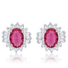 Chrisalee 3.3ct CZ Classic Stud Earrings in Pink