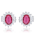 Chrisalee 3.3ct CZ Classic Stud Earrings in Pink by Avera Group
