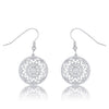 Avera .95 Ct Interlocking Circle and Cubic Zirconia Earrings