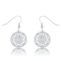 Avera .95 Ct Interlocking Circle and Cubic Zirconia Earrings by Avera Group