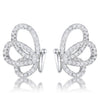 Avera .45 Ct Cubic Zirconia Butterfly Stud Earrings