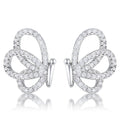Avera .45 Ct Cubic Zirconia Butterfly Stud Earrings by Avera Group