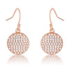 Avera .6 Ct Elegant Cubic Zirconia Plated Disk Earrings