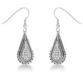 .45 Ct Tear Drop Earrings with CZ by Avera Group