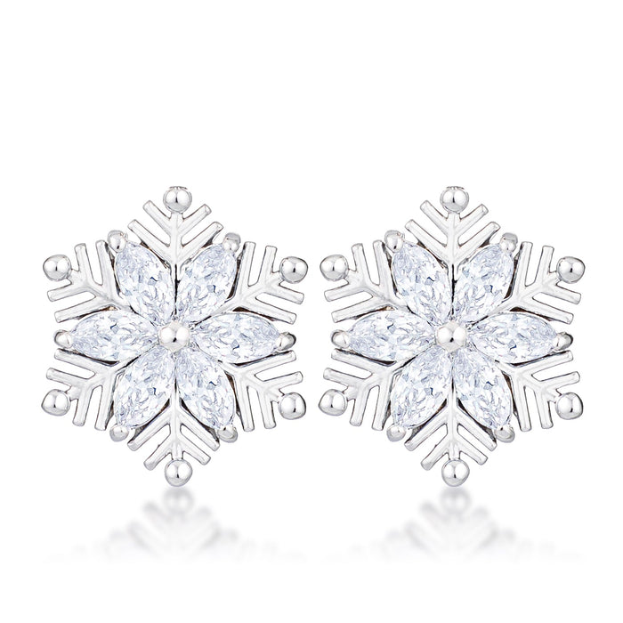 Marquise Snowflake Earrings by Avera Group