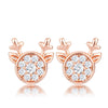 CZ Reindeer Earrings