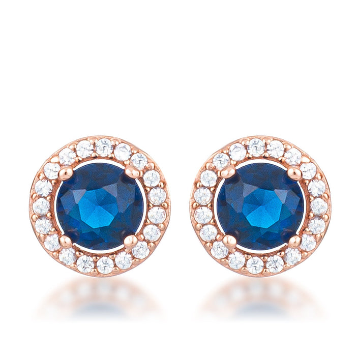 2.3Ct Plated CZ Halo Earrings by Avera Group