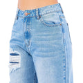 Wide Leg Released Hem Jeans by The House of Stylez