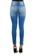 {E750} Skinny Distressed Jeans w/ ankle zipper by The House of Stylez