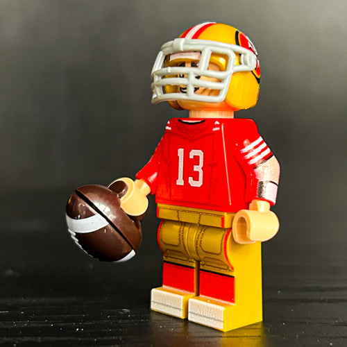 #13 QB San Francisco Football Player Minifig by B3 Customs