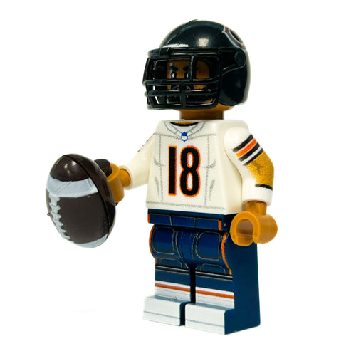 #18 Chicago Football Player Minifig by B3 Customs