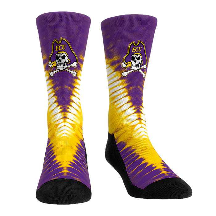 ECU Pirates - V Shape Tie Dye by Rock 'Em Socks