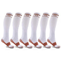 6-Pairs: Unisex Copper-Infused Knee High Compression Socks by DailySale