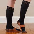 6-Pairs: Unisex Copper-Infused Knee High Compression Socks by DailySale