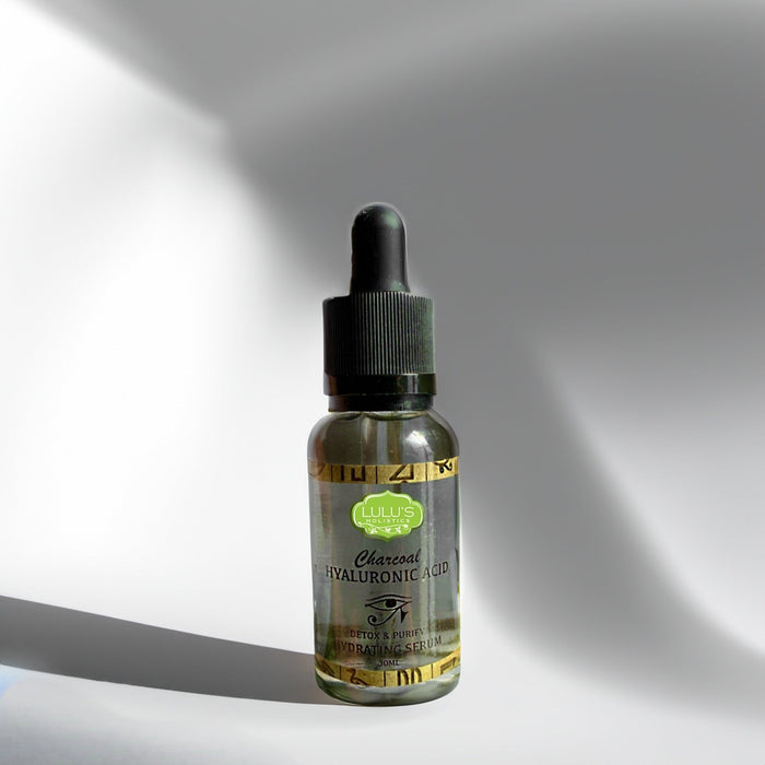 Charcoal Hyaluronic Acid Serum – Detoxifying & Pore-Refining Hydration by Lulu’s Holistics