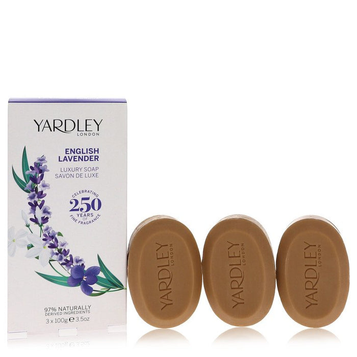 English Lavender by Yardley London 3 x 3.5 oz Soap 3.5 oz for Women by Avera Group