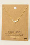 Elegant Jewel Link Charm Necklace: Gold