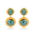 Island Hopping Drop Earrings - Turquoise by Christina Greene