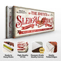 Sleigh Rides Christmas Sign III by Tailored Canvases