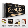 Personalized Game Room Sign by Tailored Canvases