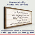 The Best Things In Life Sign VI by Tailored Canvases