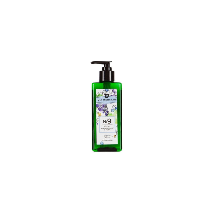 Via Mercato Nro.9 Liquid Soap (Grape, Black Currant & Musk) 12oz by Pasteur Pharmacy