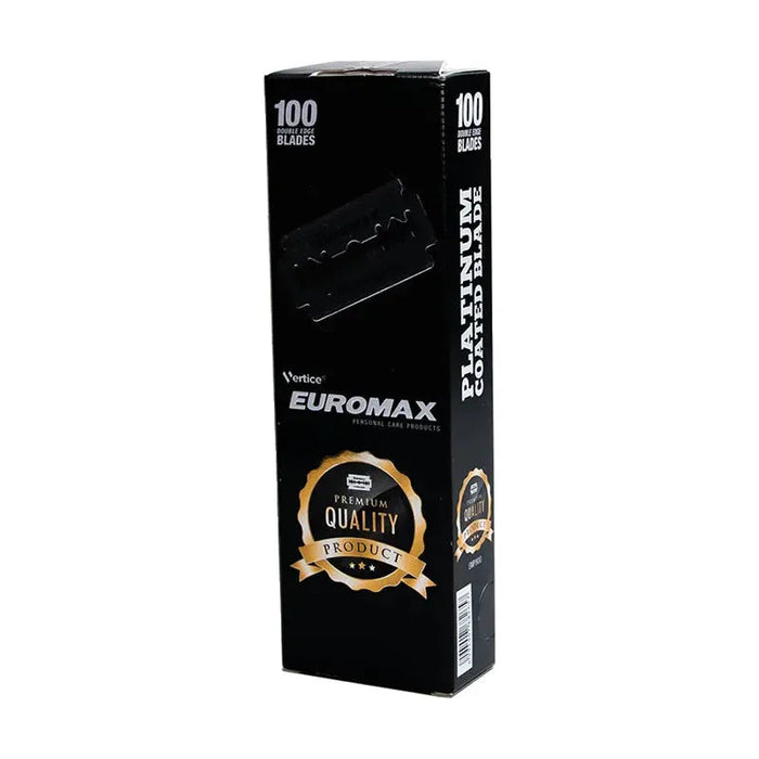 Euromax Platinum Coated Double Edge Razor Blades - 100 Blades by Pasteur Pharmacy