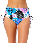 California Waves Side-Lace High Waist Bikini Swim Bottom by Vanessa Jane