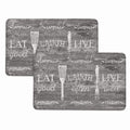 Bibb Home 1-2 Pack Anti Fatigue Cushioned Kitchen Mats by DailySale
