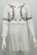 Max Studio London Ruffle-Sleeve Embroidered Floral Slip Maxi Dress,Small/Floral by Vanessa Jane