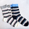 Edgy Sassy Striped Socks Set Of 2