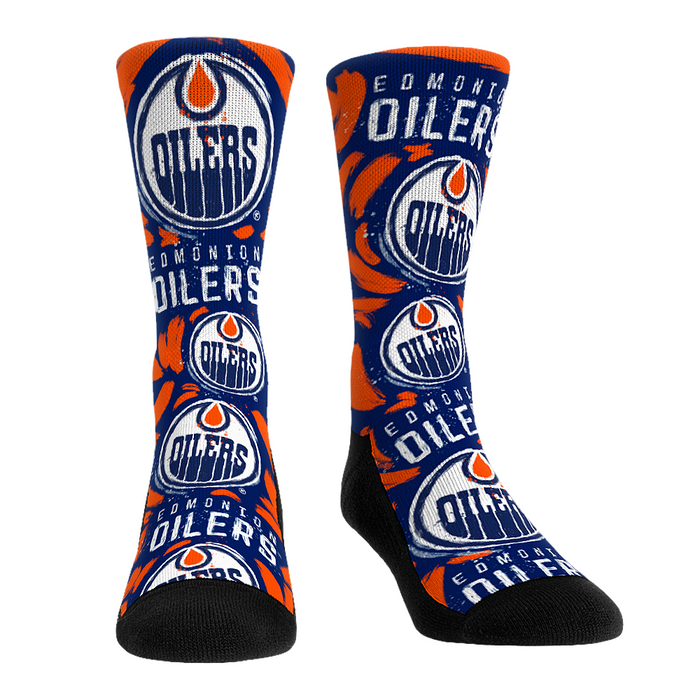 Edmonton Oilers - Logo Paint by Rock 'Em Socks