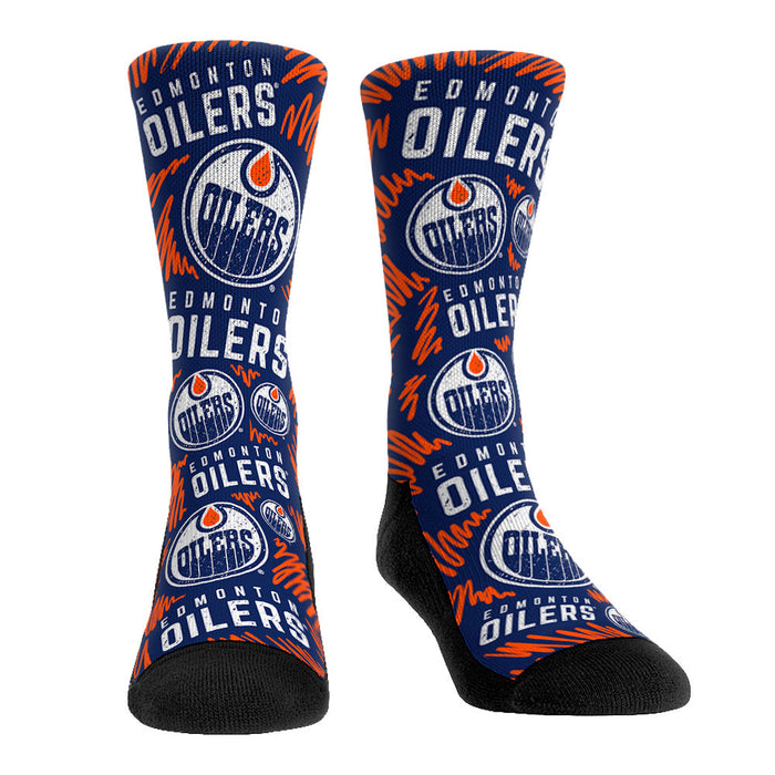 Edmonton Oilers - Logo Sketch by Rock 'Em Socks