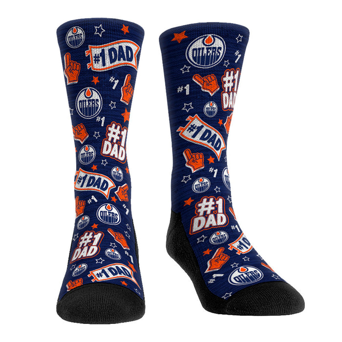 Edmonton Oilers - #1 Dad by Rock 'Em Socks