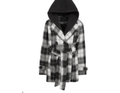 Jou Jou Big Girls Hooded Belted Peacoat, Size XL by Vanessa Jane