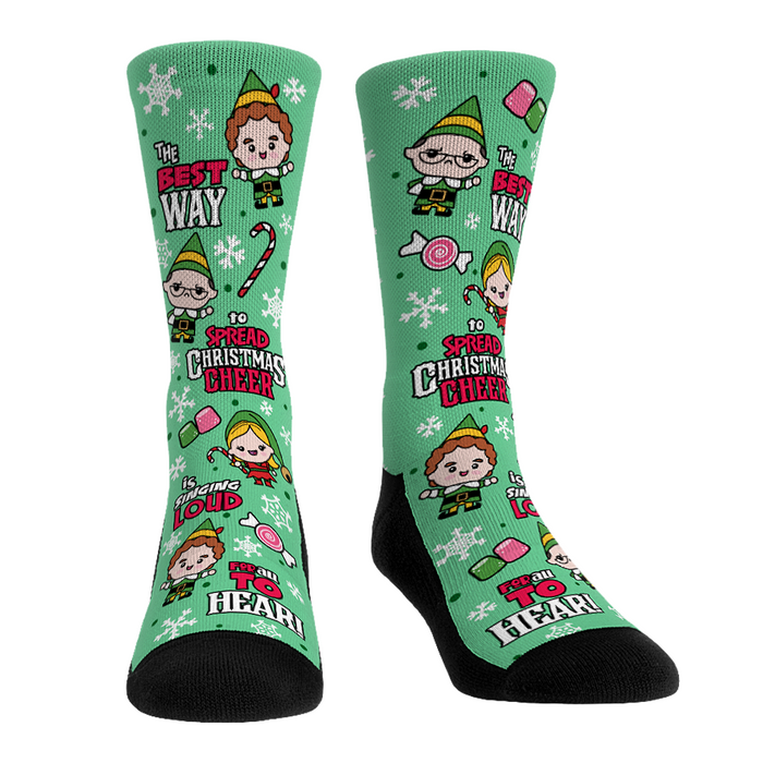 Elf - Christmas Cheer All-Over by Rock 'Em Socks