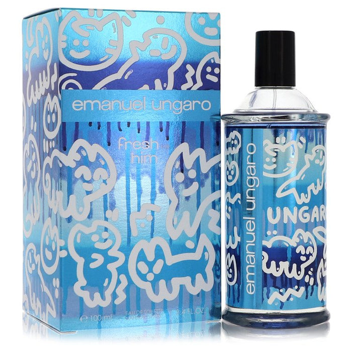 Emanuel Ungaro Fresh For Him by Ungaro Eau De Toilette Spray 3.4 oz for Men by Avera Group