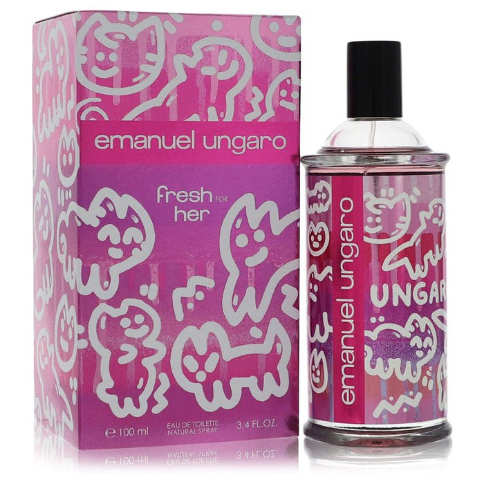 Emanuel Ungaro Fresh For Her by Ungaro Eau De Toilette Spray 3.4 oz for Women by Avera Group