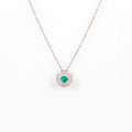 Emerald Dancing Necklace by Fine Color Jewels