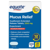 Equate Maximum Strength Mucus ER – 1200 mg Guaifenesin – 12-Hour Extended Release, 28 Tablets