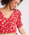 American Eagle Daisy Crop Top, Size Small by Vanessa Jane