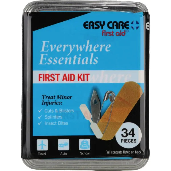 Easy Care First Aid Everywhere Essentials Kit – 34 Pieces by Pasteur Pharmacy