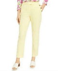 Bar Iii Women's Buttoned Slim Straight-Leg Dress Pants by Vanessa Jane
