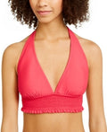 Tommy Hilfiger Smocked Halter Bikini Swim Top by Vanessa Jane
