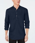 I.n.c. Mens Four-Button Linen Shirt by Vanessa Jane