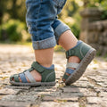 Clover Green Barefoot Toddler Sandals – Comfortable and Stylish by ozznekshoes