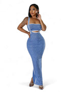 2 Piece Tube Top & Jumper Dress by The House of Stylez